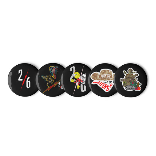 26 def Set of pin buttons